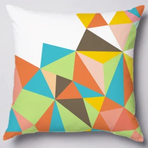 Free triangles cushion cover