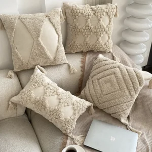 Ivory Pillow Cushion Cover