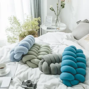 textile oval fishtail pillow cushion