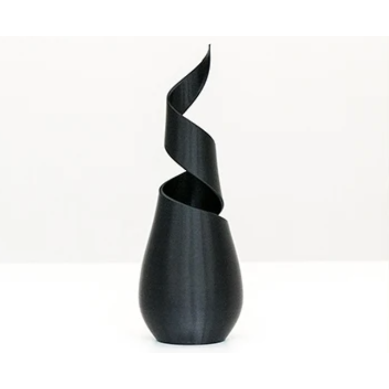 Black Swirl Vase