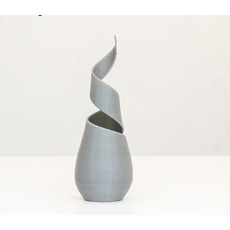 Grey Swirl Vase